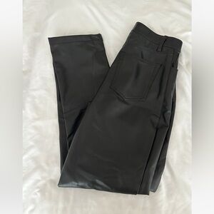 Abercrombie Vegan Leather High Rise Pant